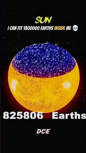 How Many Earths Fit Inside the Sun? 😳 #space #universe #blackhole #planet