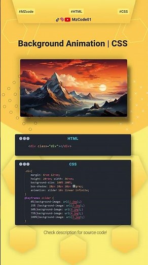 Master CSS Background Animations #css #cssanimation #coding #webdesign #shorts