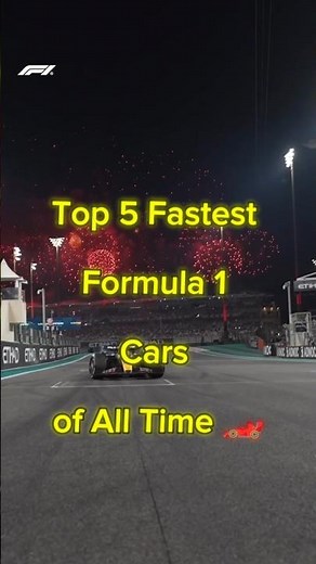 Top 5 Fastest Formula 1 Cars Ever 🏎️⚡#FastestF1 #Formula1