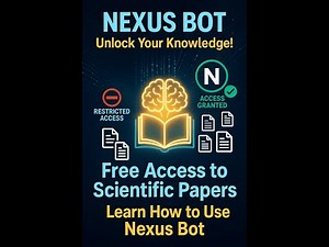 🔬 Nexus Bot: Мощная Альтернатива Sci-Hub для Доступа к Научным Статьям! 🌍