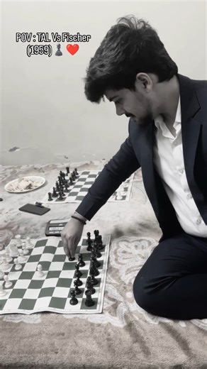 The Chess Brainiac on Instagram: "“Genuis Vs Artist”❤️♟️ Tal didn’t just play c5 against Fischer — he challenged logic itself. A single pawn push, a storm on the board, and pure magic unfolding move by move. This is why Mikhail Tal wasn’t just a world champion… he was an artist.” . . . #checkmate #chessshorts #trendingreels #chessclip #viralchessshorts 🔥♞ TalVsFischer MikhailTal ChessHistory PawnSacrifice ChessArt AttackChess LegendaryGames"