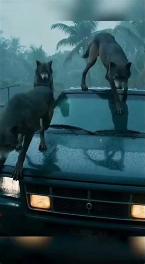 Wolves Surrounded Her Car in a Stormy Jungle 😱