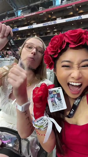 Shimmering Taylor Swift Concert Experience with Light Up Bracelets