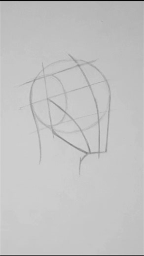 Draw Heads from Any Angle (Simple Method) #shorts #howtodraw #drawingtutorial #sketch