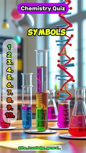 Part-2🤙 Name the chemical elements by its symbol🧪🌡 #symbol #quiz #quiztime #chemistry #gk