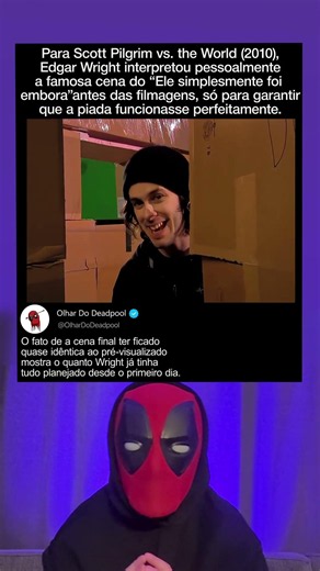 Edgar Wright encenou a cena antes de filmar Scott Pilgrim vs. The World 🎬😂