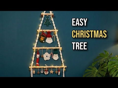 How to make Christmas Tree Wall Hanging 🎄| Space-Saving Holiday Decor