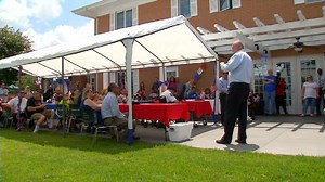 VA Fischer House celebrates opening of new outdoor kitchen, pavilion