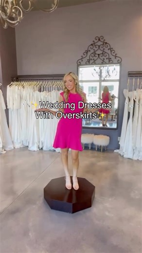 22K views · 168 reactions | 10 wedding dresses with overskirts at our Frisco bridal boutique for the bride-to-be desiring a 2-in-1 bridal style✨  (214)-705-9224 #weddingdress #weddinggown #weddingdressshopping #weddinginspiration #weddinginspo | The Blushing Bride Boutique | Facebook