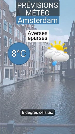 Votre mise à jour météo du 16 mars 2026 pour Amsterdam