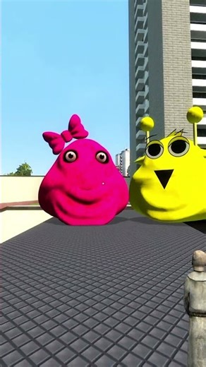 Freezing Pou Sprunki and Pou Pink
