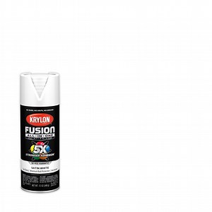 Krylon K02753007 Krylon Fusion All-In-One White Satin 12 oz Spray Paint, Multi-Surface, (1 Piece, 1 Pack)