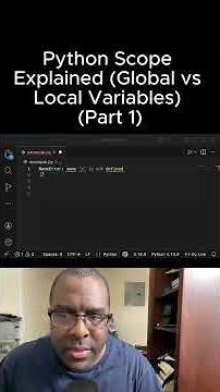 Python Scope Explained (Global vs Local Variables) (Part 1)