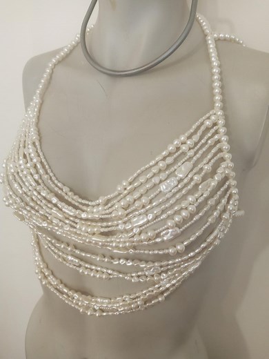 Handmade Pearl Body Chain: Bridal, Beach, & Festival Jewelry - Etsy