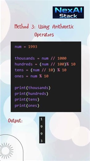 Python Interview Question: extract individual digits from a number