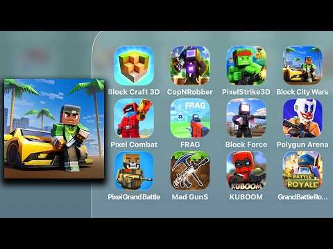 Block City Wars: Vice World 3d - Latest/New Update - Gameplay & Walkthrough - Game Review [iPad Pro]