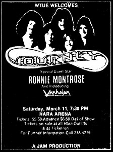Mar 11, 1978: Journey / Van Halen / Ronnie Montrose at Hara Arena Trotwood, Ohio, United States | Concert Archives