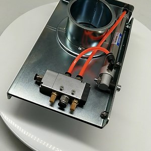 Wood Working Dust Collection Blast Gate Galvanized Carbon Steel Sliding Damper / Valve Diameter 160mm