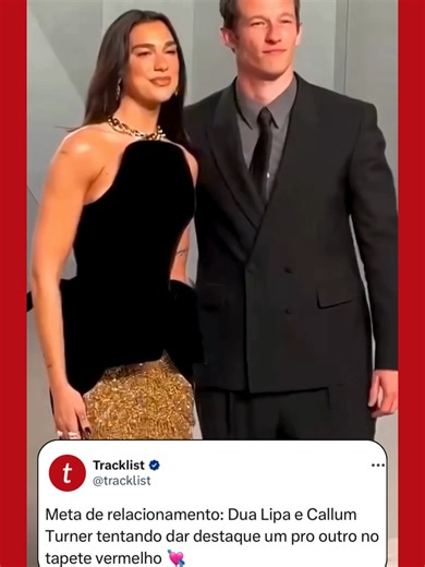 Dua Lipa e Callum Turner na Festa do Oscar da Vanity Fair