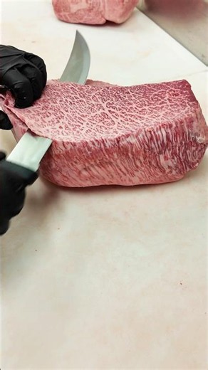 A5 🇯🇵 Wagyu Beef Knuckle sliced thin could make the perfect knuckle sandwich 🥩 #steak