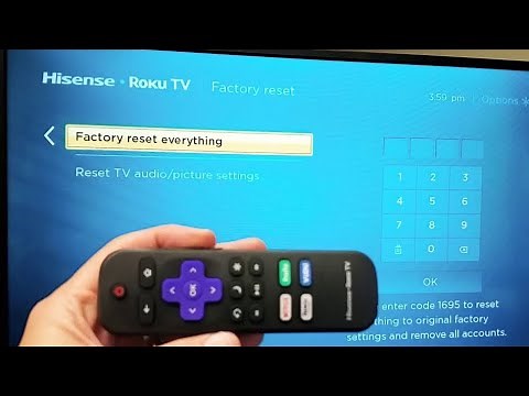 How to Factory Reset Back to Original Default Settings on Hisense Smart TV w/ Roku TV