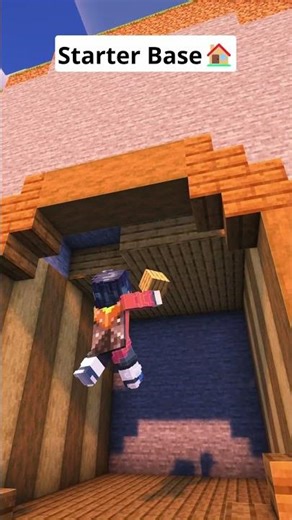 Minecraft Easy Starter Base🏠 #shorts