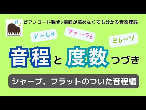 音程と度数（２）シャープ、フラットのついている音程が分かる方法