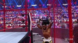 Xavier Woods attempts to take down “The All Mighty” Bobby Lashley inside Hell in a Cell. | WWE Raw Show
