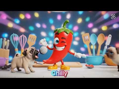 Vegetable Names Song 🌽🥕🍅 | Fun 3D Cartoon Veggies for Kids