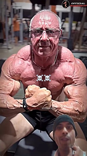 70 year old muscular body #motivation #gym#workout 💯😯#shorts