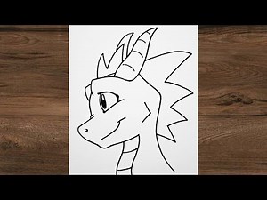 How to draw SPYRO THE DRAGON │ EASY drawing tutorial for beginners │ Beginners tep by step drawing