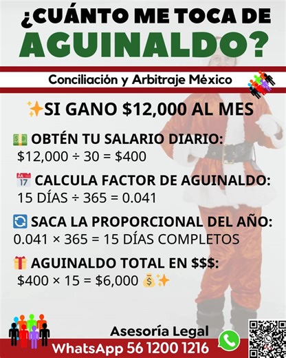🎅🏻🌲AGUINALDO. Aprende a calcularlo en 4 pasos #fblifestyle Conciliacion y Arbitraje Mexico | Conciliacion y Arbitraje Mexico