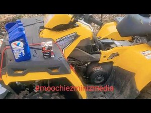 2012 Polaris sportsman 500 oil change #moochiezminizmedia