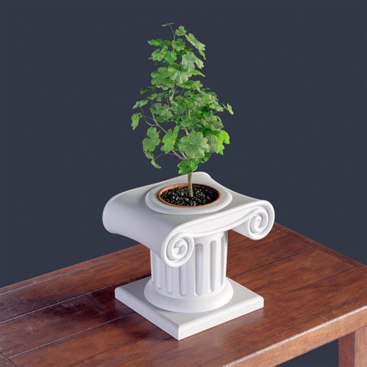 Ionic Column Planter STL | Greek Style 3D Print (digital Download, S M L XL Sizes) - Etsy UK