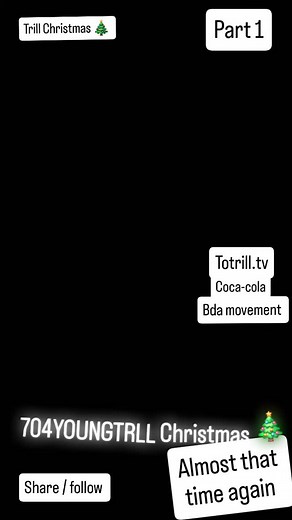 This TRILL CHRISTMAS  略TELL Them stop playing and let A REAL ONE IN . All I need is that one door to open . Sponsor / Labels hey one day . Prayers for a blessing soon #704youngtrill #cocacola.. either way we working for the goal | Charlotte Bda YoungTrill | Facebook