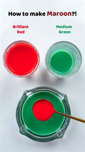 How to make Maroon?! #colormixing #satisfying #asmr
