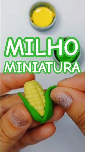 🟡 How to make super EASY PLAY-DOH CORN 🌽 #playdough #corn #art #miniature #diy #clay #art