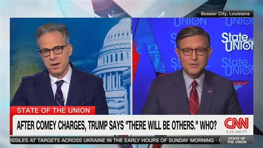 Jake Tapper Smokes Speaker Johnson With a Brutal Dig About the Epstein Files in Tense CNN Interview