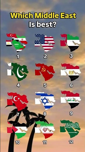 Which is the best Map of Middle East? #world #middleeast #map #geography #flag #country #comment