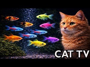 Cat TV for Cats to Watch 🐟 | 8 Hours Tropical Fish Aquarium (No Music, 4K)