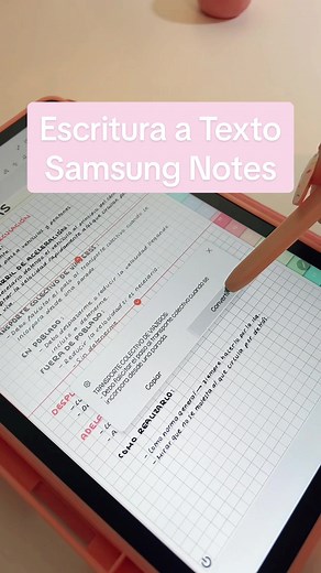 Cómo convertir escritura a texto en Samsung Notes