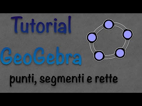 Tutorial GeoGebra 6.0 2d - Lezione #1 - punti, segmenti e rette