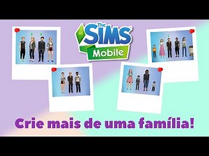 Como criar outras FAMÍLIAS no The Sims Mobile e fazer cada uma ter sua própria casa!