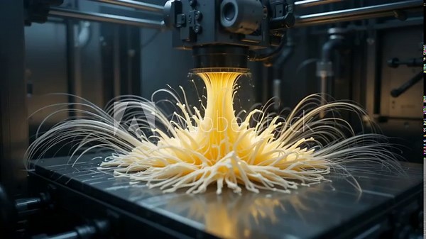 3D Printing Process Creating Complex Shape Formation