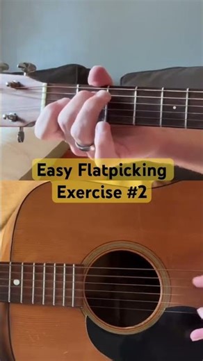Easy Flatpicking Exercise #acousticguitar #flatpicking #bluegrassguitar