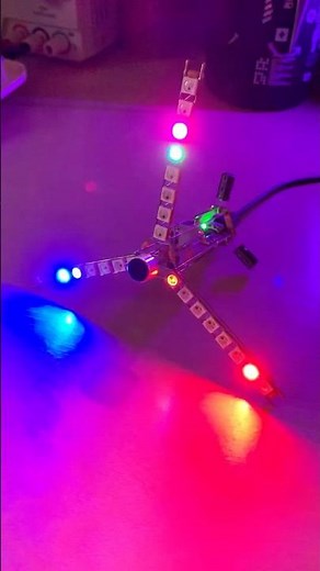 Throwback to the WS2812B based VU craft sculpture #circuitsculpture #electronicmusic #ws2812b