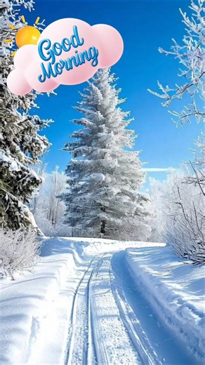 ❄️A beautiful winter morning 🔅Good Morning🌿Morning nature #nature #winter #wintermorning