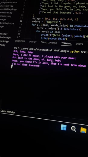 Oops!...l Did It Again #britneyspears #oopsididitagain #song #python #programming