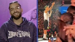 83K views · 1.4K reactions | Maluma stopped his concert to call out a fan for bringing their baby without ear protection. The Colombian superstar, now a dad himself, spotted the 1-year-old in the crowd and told the concert-goer holding the kid, they shouldn’t be 'waving them around like a toy,' stressing the importance of protecting young ears in a loud environment. | Entertainment Tonight | Facebook