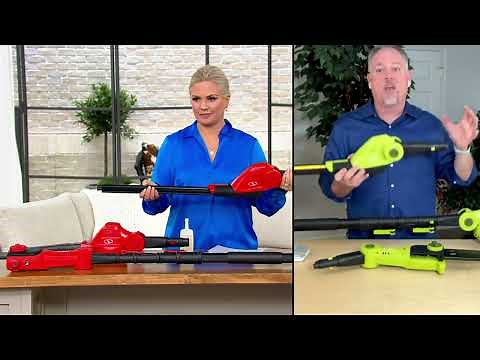 Sun Joe 24V 3-in-1 Cordless Blower Pole Saw and Hedge Trimmer on QVC